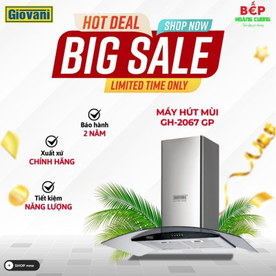 Máy hút mùi Giovani GH-2067 GP