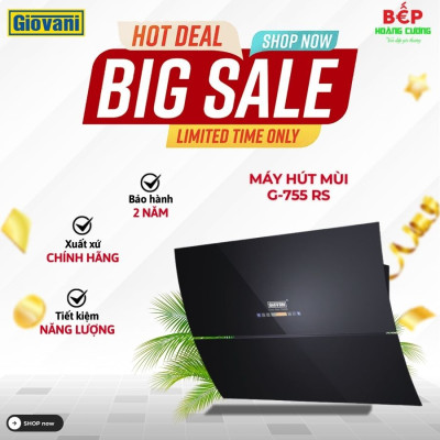 Máy hút khử mùi Giovani G-755 RS