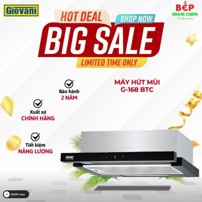 Máy hút mùi Giovani G-168 BTC