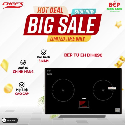 Bếp từ đôi Chefs EH-DIH890