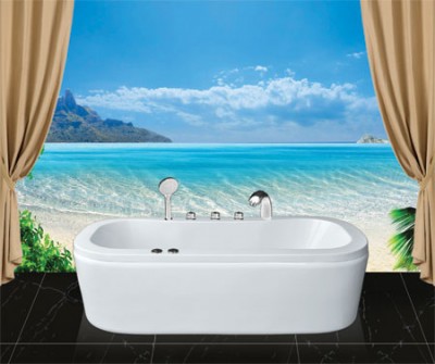 Bồn Tắm Nằm Euroca chất liệu Acrylic OVAL EU0-1780