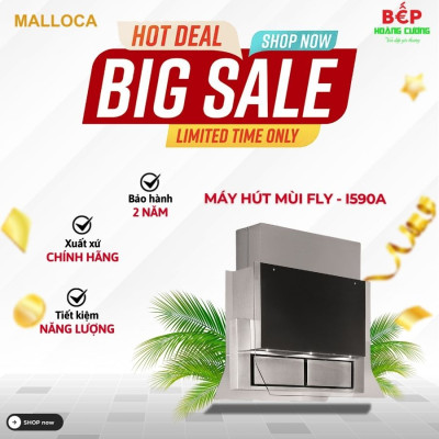 Máy hút khử mùi đảo Malloca FLY-I590A