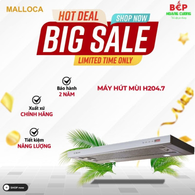 Máy hút mùi âm tủ Malloca H204.7