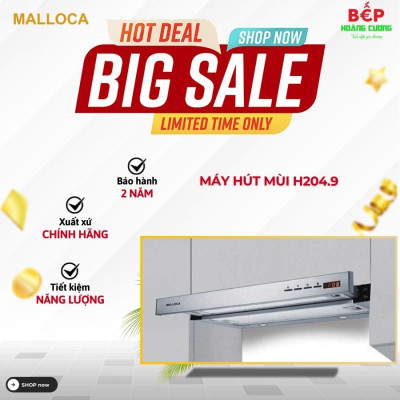 Máy hút mùi âm tủ Malloca H204.9
