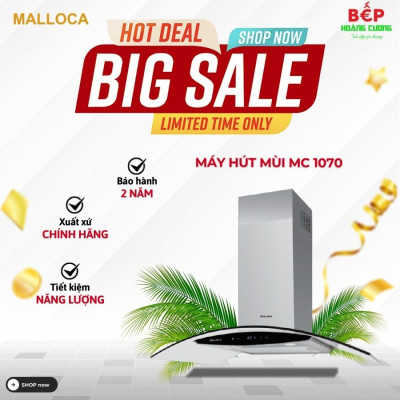 Máy hút khử mùi áp tường Malloca MC 1070