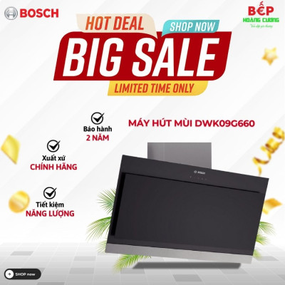 Máy hút mùi treo tường Bosch DWK09G660