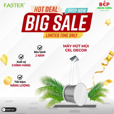 Máy hút mùi Faster CEL DECOR