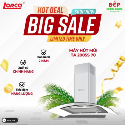 Máy hút mùi Lorca TA 2005S-70