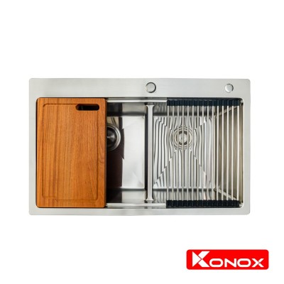 Chậu rửa chén bát Konox Workstation - Topmount Series KN8250TD