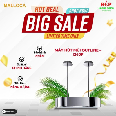 Máy hút khử mùi đảo Malloca OUTLINE-I240F