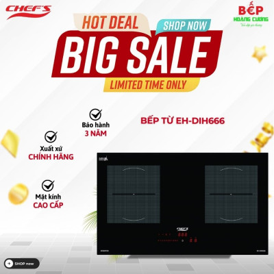 Bếp từ đôi Chefs EH-DIH666