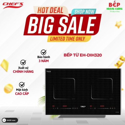 Bếp từ đôi Chefs EH-DIH320