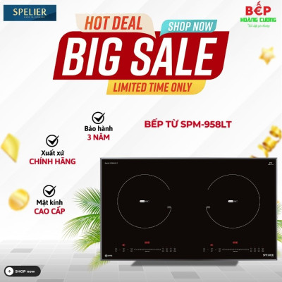 BẾP TỪ ĐÔI SPELIER SPM-958LT
