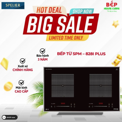 BẾP TỪ ĐÔI SPELIER SPM – 828I PLUS