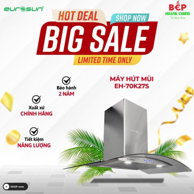 Máy hút mùi gắn tường Eurosun EH-70K27S 