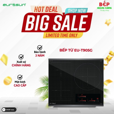 Bếp từ 3 vùng nấu Eurosun EU-T905G
