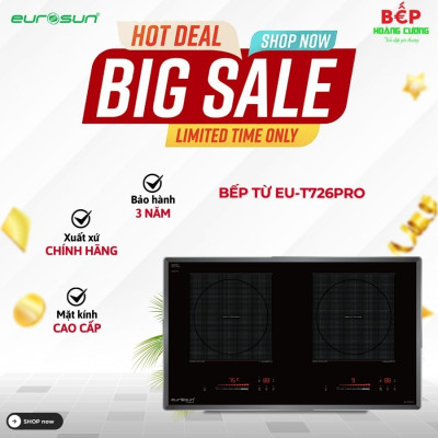 Bếp từ 2 vùng nấu Eurosun EU-T726Pro