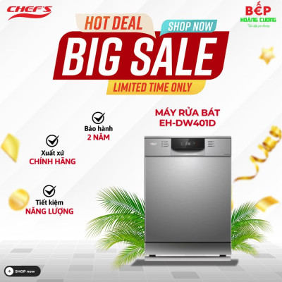 Máy rửa bát CHEFS EH-DW401D