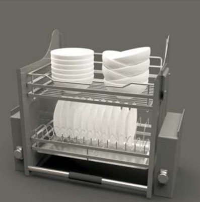 Rổ chén đĩa di động CUCINA LENTO 504.76.138 900mm Inox 304/ Xám