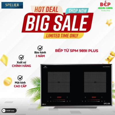 BẾP TỪ ĐÔI SPELIER SPM 989I PLUS