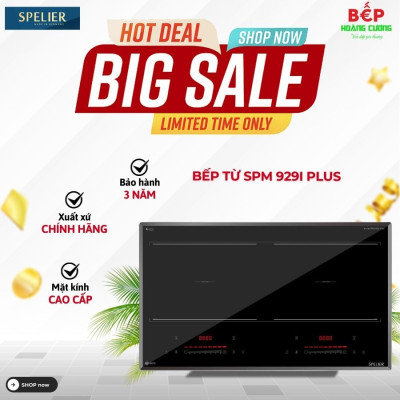 Bếp từ đôi Spelier  SPM 929I PLUS