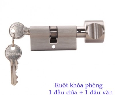 Ruột khóa 1 đầu chìa, 1 đầu vặn Hafele 916.96.313, 65mm Đồng thau