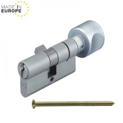 Ruột khóa 1 đầu chìa, 1 đầu vặn Hafele 916.08.672, 63mm Đồng thau 