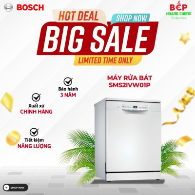 Máy rửa chén bát Bosch SMS2IVW01P