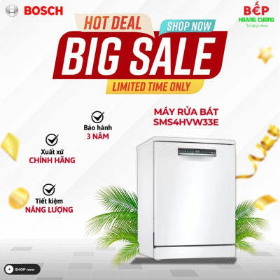 Máy rửa bát Bosch SMS4HVW33E serie 4