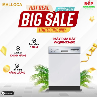 Máy rửa chén Malloca WQP8-9349G