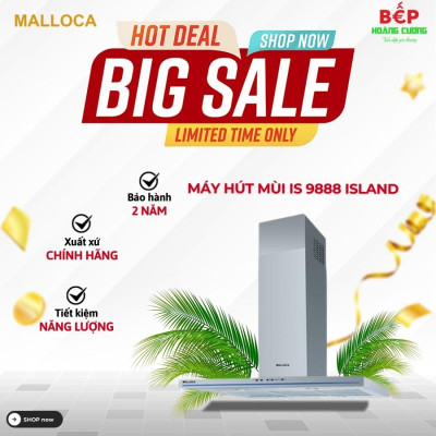 Máy hút mùi Malloca IS 9888 Island