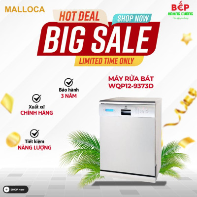 Máy rửa bát Malloca WQP12-9373D