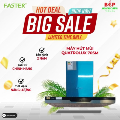 Máy hút mùi Faster Quatrolux 70SM