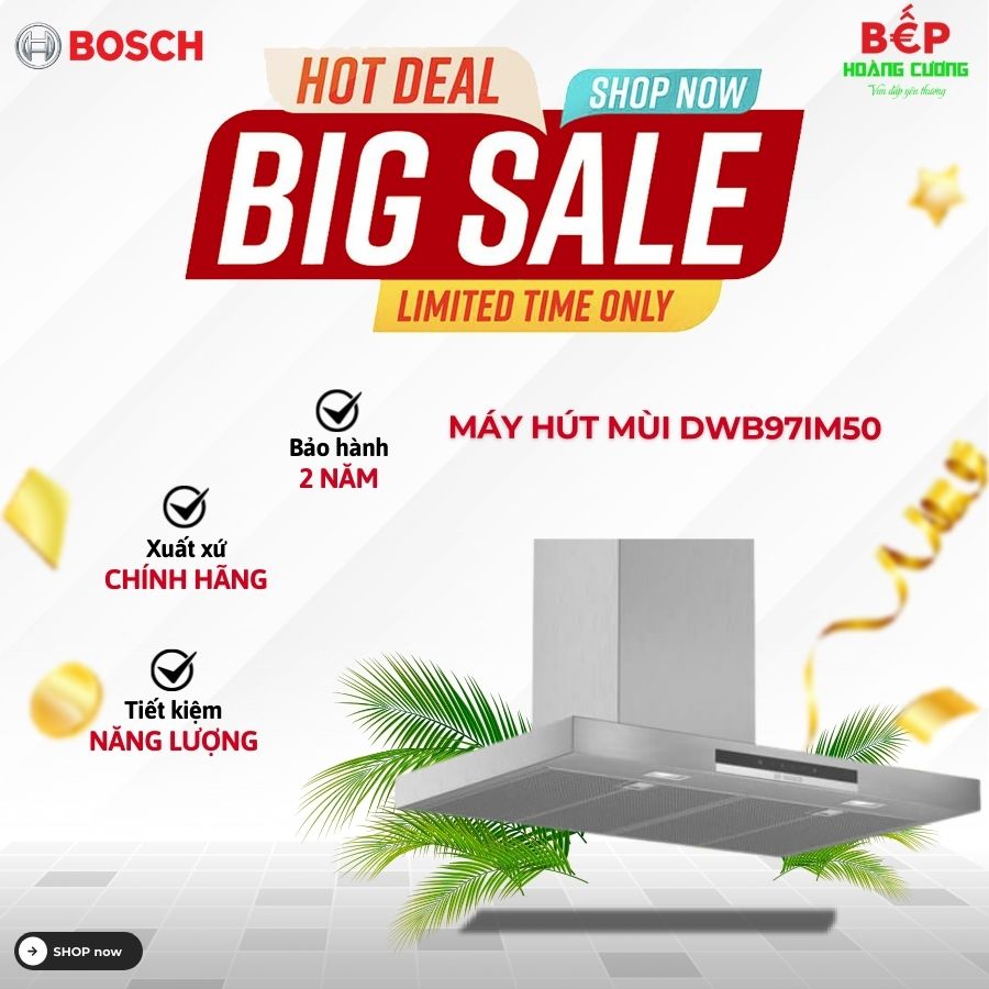 Máy hút mùi treo tường BOSCH DWB97IM50
