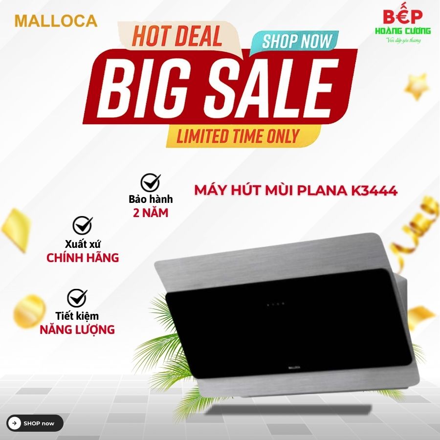 Máy hút khử mùi Malloca Plana K3444