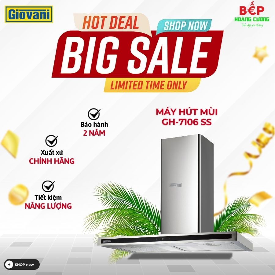 Máy hút mùi Giovani GH-7106 SS