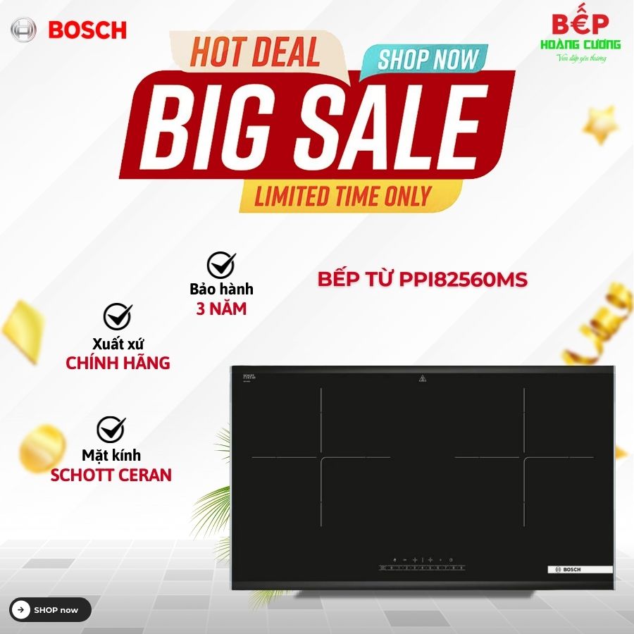 Bếp Từ Bosch PPI82560MS bếp đôi Serie 8