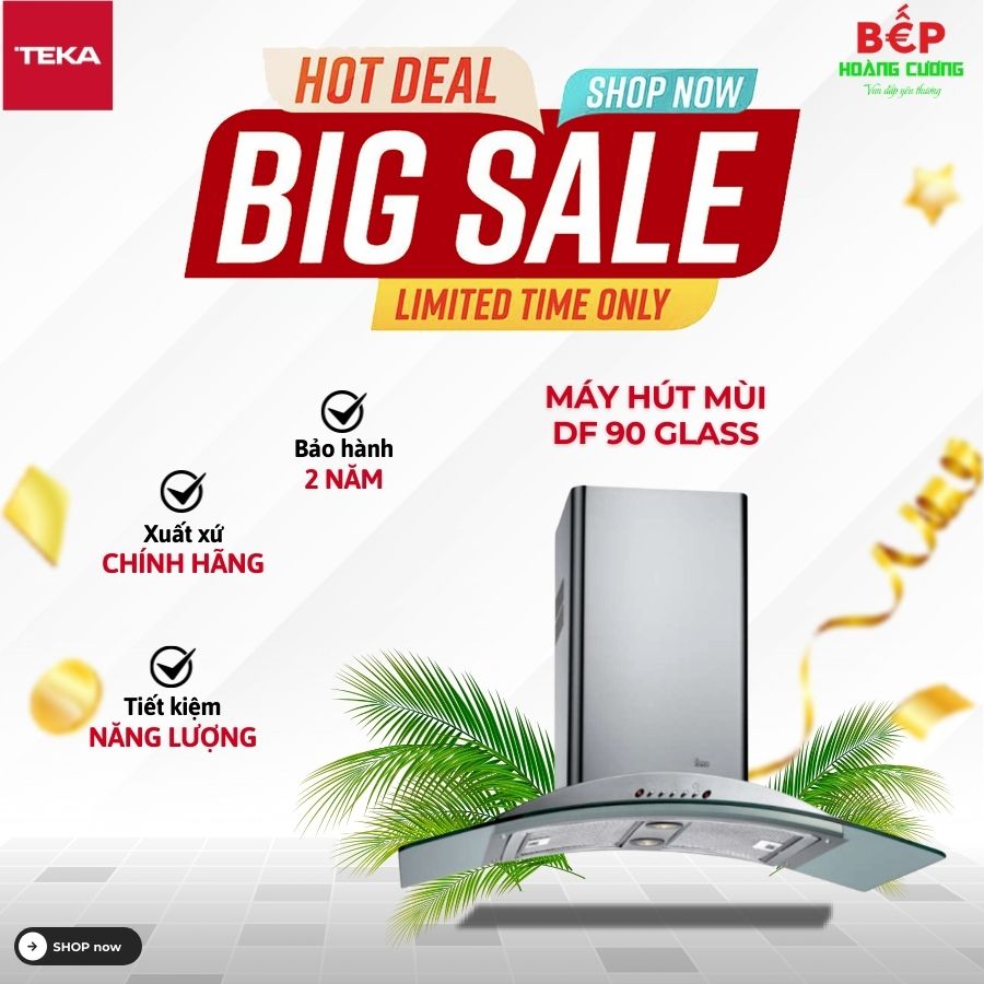 Máy hút khói khử mùi Teka DF 90 GLASS