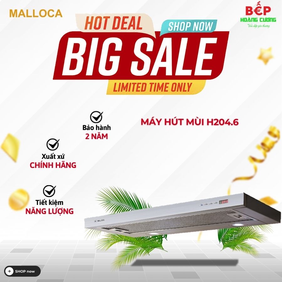 Máy hút mùi âm tủ Malloca H204.6