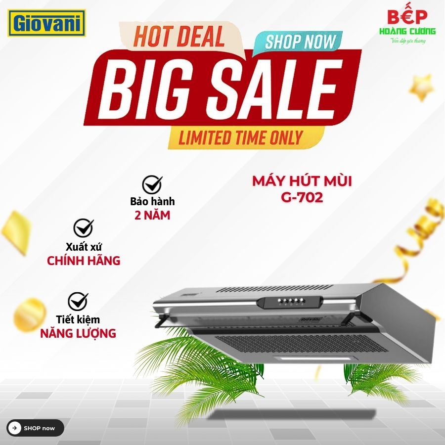 Máy hút mùi cổ điển Giovani G-702