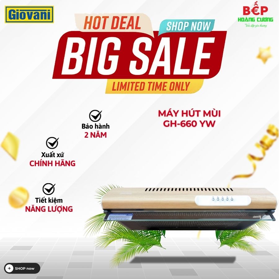 Máy hút mùi Giovani GH-660 YW
