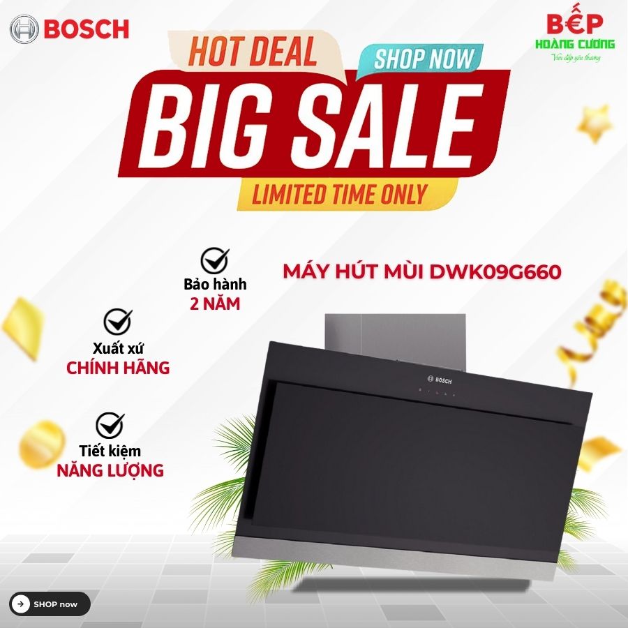 Máy hút mùi treo tường Bosch DWK09G660