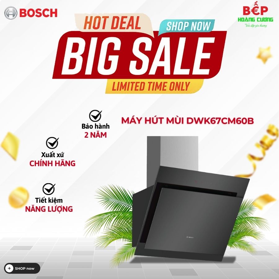 Hút mùi gắn tường Bosch DWK67CM60B