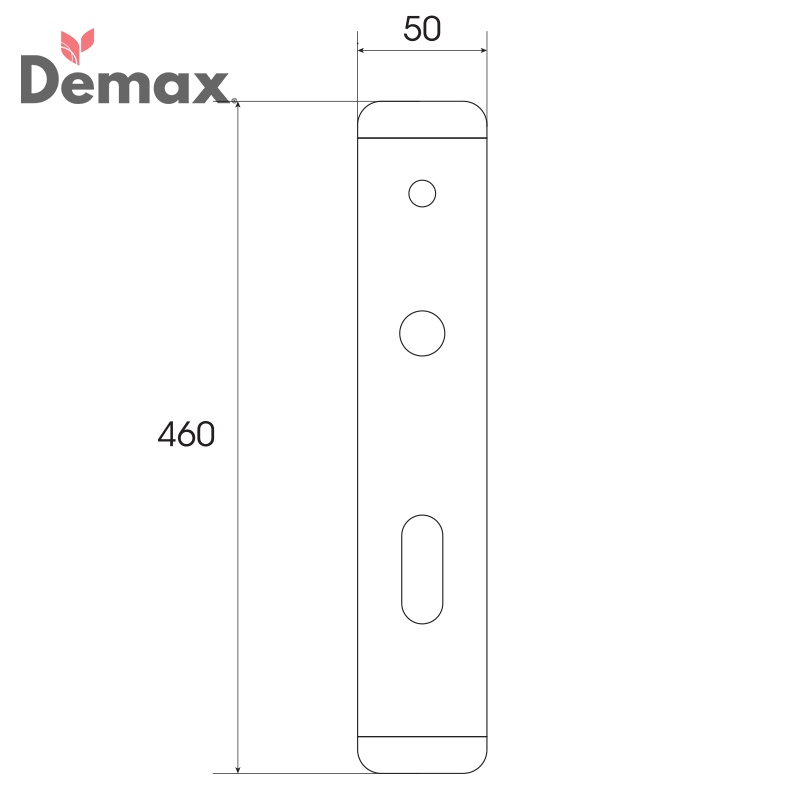 kích thước của Khóa cửa điện tử thông minh Demax SL866 GS