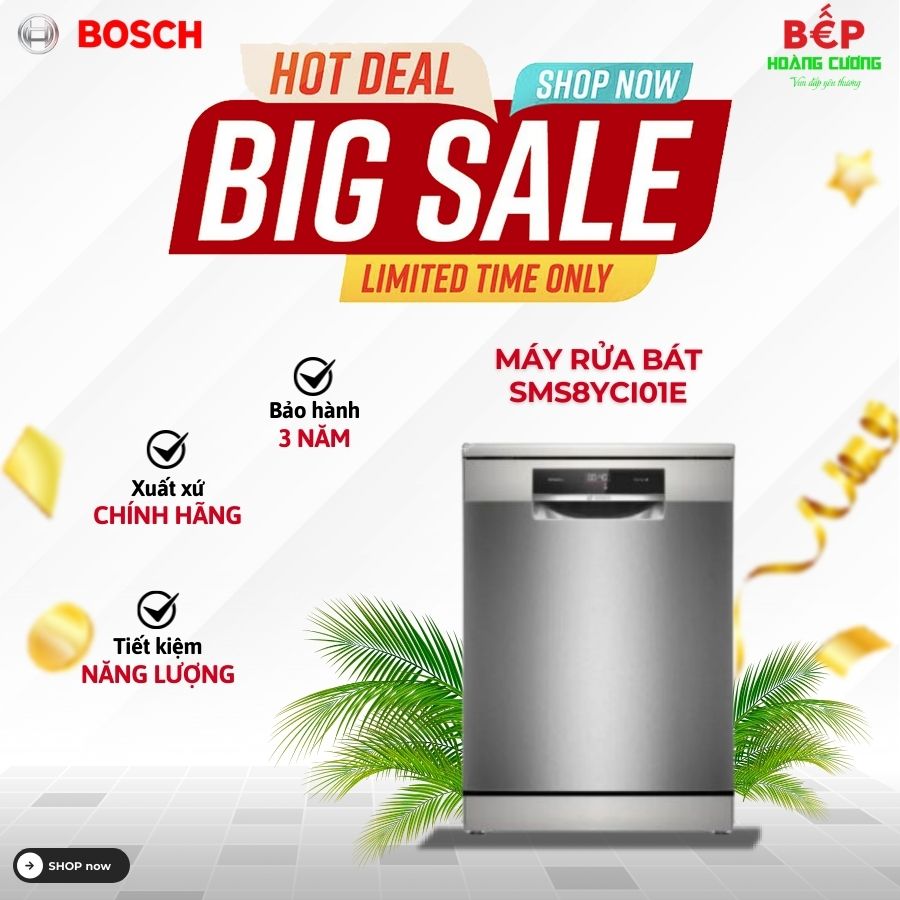 Máy rửa chén bát Bosch SMS8YCI01E serie 8