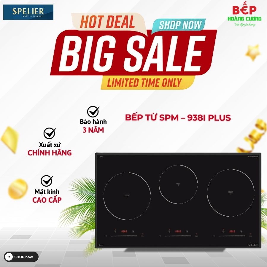 BẾP TỪ BA SPELIER SPM – 938I PLUS