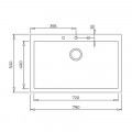 Chậu đá Teka FORSQUARE 72.40 TG 115230001
