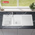Chậu rửa bát Konox Granite Sink Phoenix 1160 - White Silver