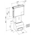 Máy hút mùi bilateral downdraft De Dietrich DHD7561B