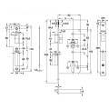 Thân Khóa Lưỡi Gà Chốt Chết Hafele 911.02.153